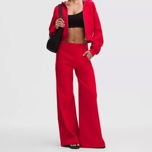 LULULEMON Define High-Rise Wide-Leg Pant Luon Oxford Red Small NEW Fast Ship